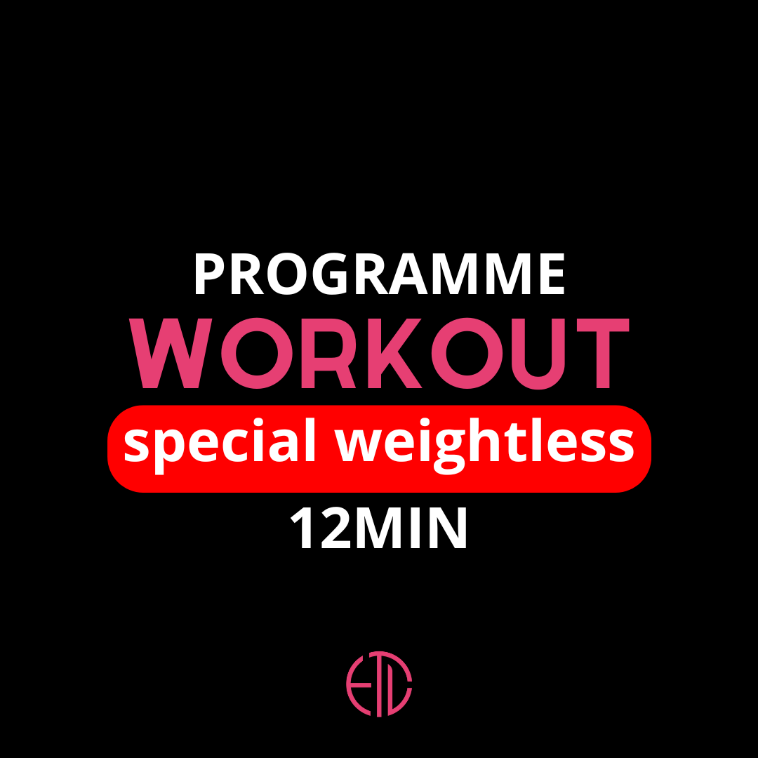 PACK  12 min Workout special weightless 30 days